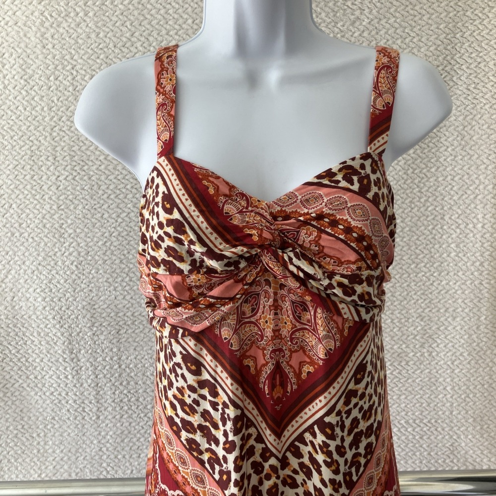 NWT Tommy Bahama Paisley Arcata Maxi Dress XS Rayon Vacation Wedding Boho $168 - Picture 3 of 11